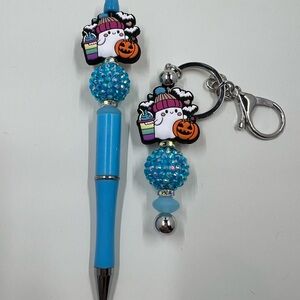HALLOWEEN Custom Bead Pen & Keychain Set